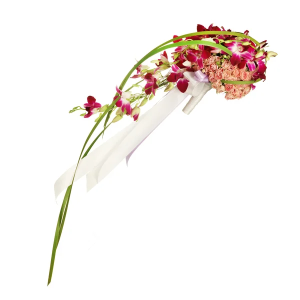 Bouquet da sposa isolato su bianco . — Foto Stock
