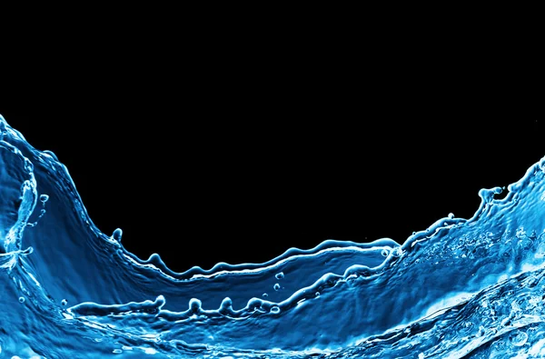 Water plons geïsoleerd op zwart — Stockfoto