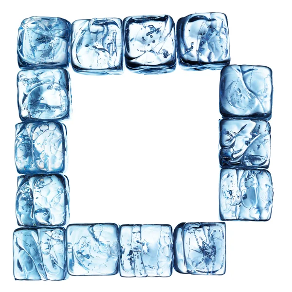 氷のアルファベットの手紙 — ストック写真