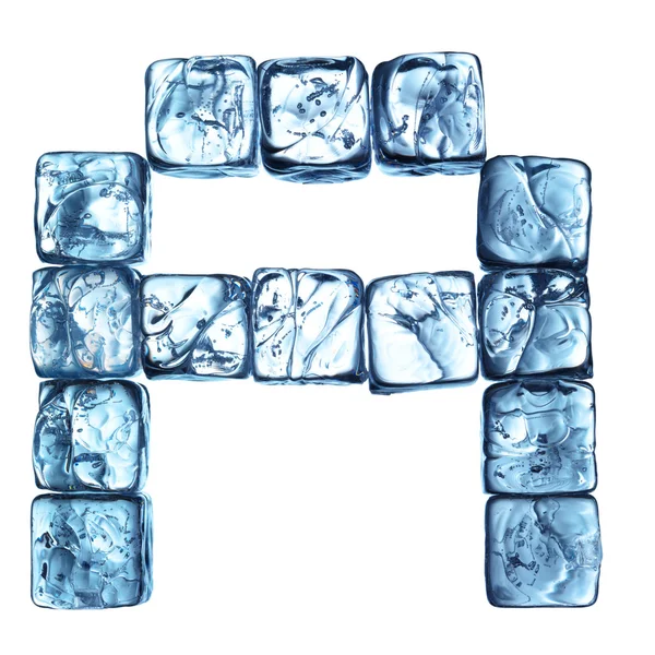 Lettera alfabeto glaciale — Foto Stock