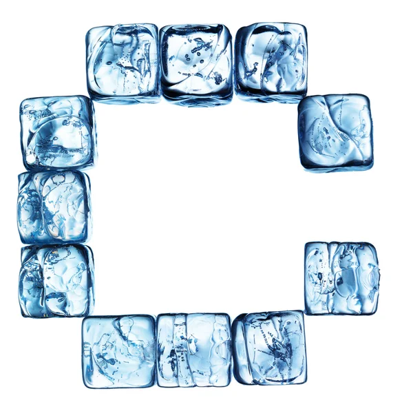 Letra alfabeto de gelo — Fotografia de Stock