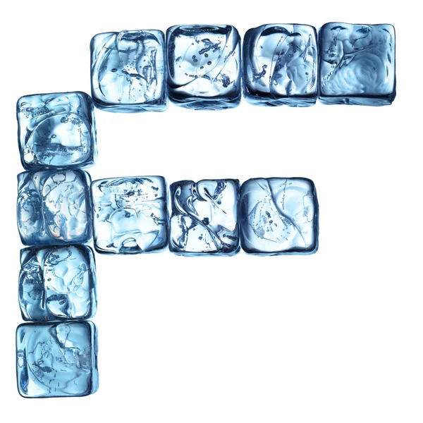 얼음 알파벳 편지 — 스톡 사진