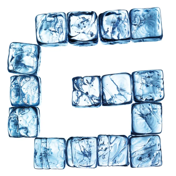 Γράμμα του αλφαβήτου πάγου — Φωτογραφία Αρχείου