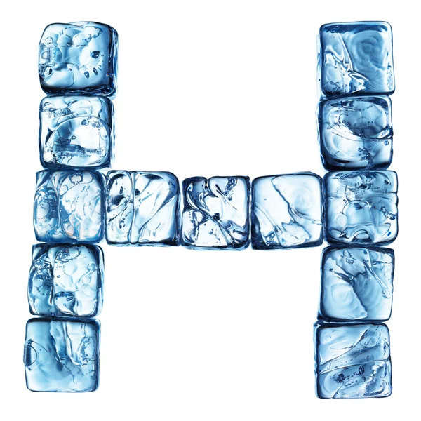 Letra del alfabeto de hielo — Foto de Stock