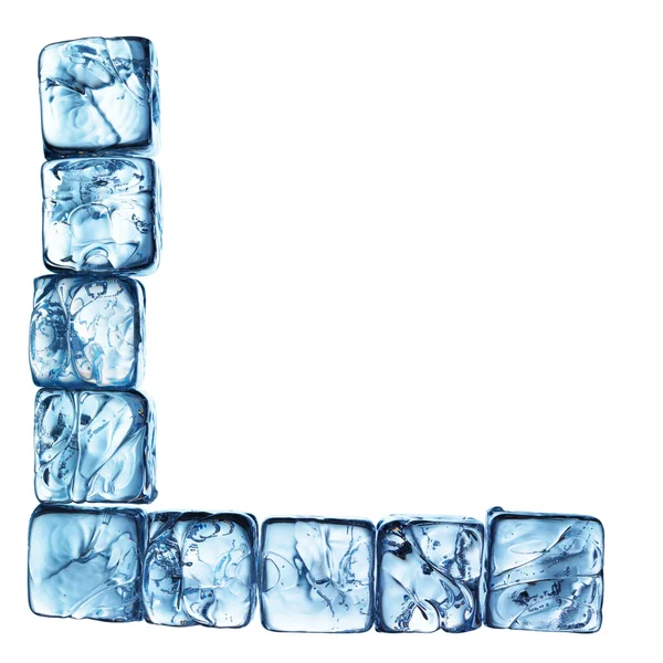 Літеру алфавіту льоду — стокове фото