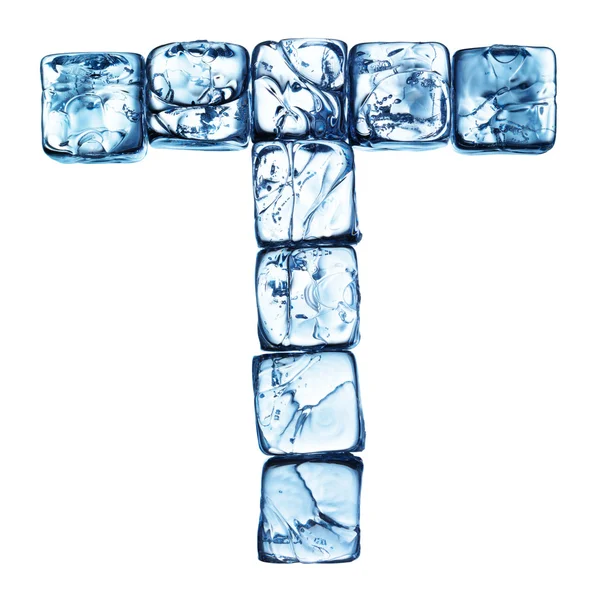 Letra del alfabeto de hielo —  Fotos de Stock