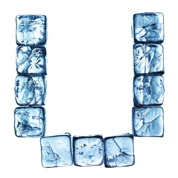 Ice alphabet letter — Stok fotoğraf
