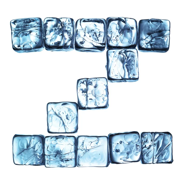 Ice alphabet letter — Stock Photo, Image
