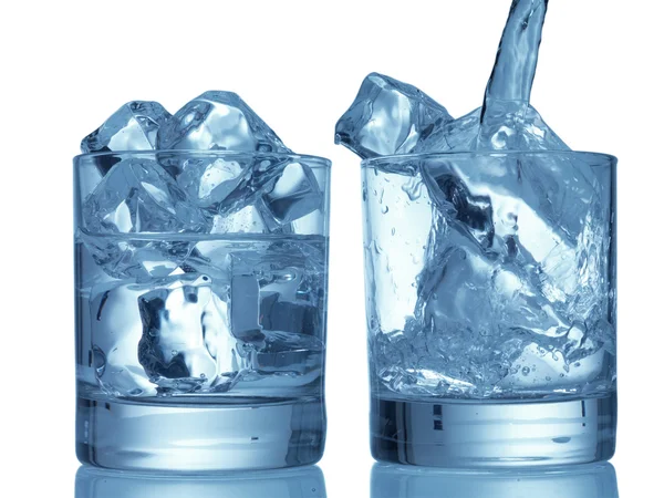 Composición con cubitos de hielo —  Fotos de Stock