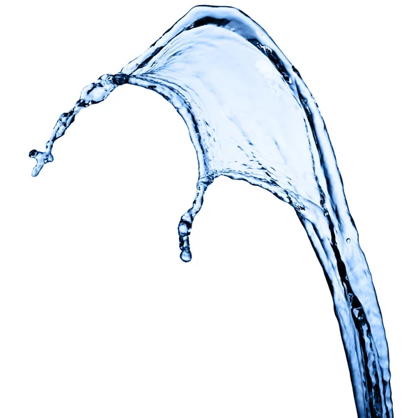 Rozprysk wody izolowany na białym — Zdjęcie stockowe
