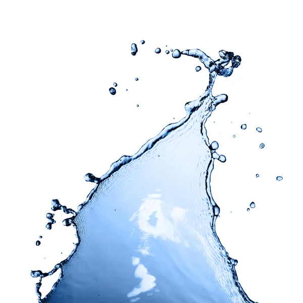 Water splash isolated on white — Stock Photo, Image
