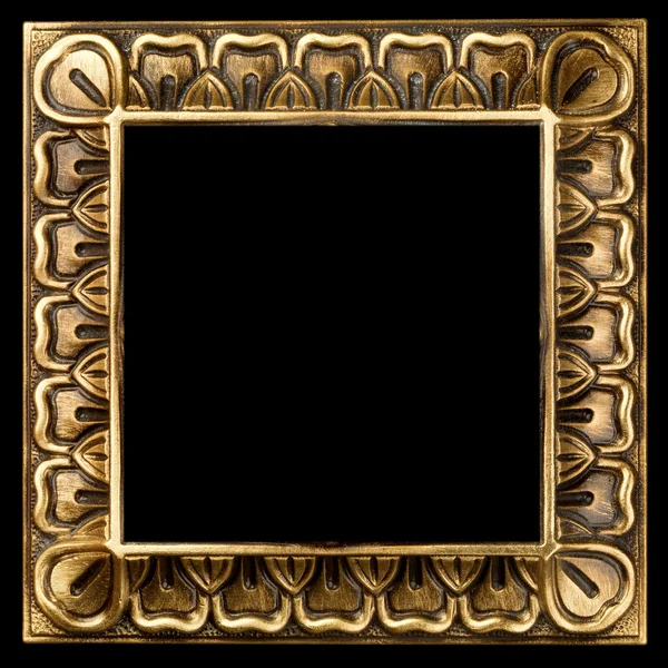 Ročník zlaté zdobený rám — Stock fotografie