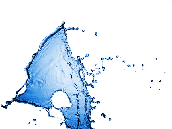白で隔離された水のスプラッシュ — ストック写真
