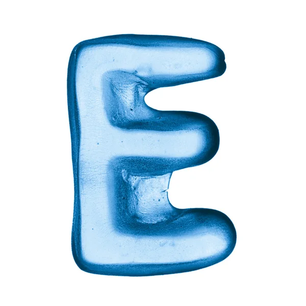 氷のアルファベットの文字 — ストック写真