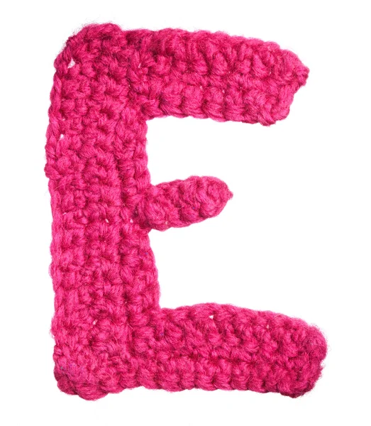 Letter of knit alphabet — Stok fotoğraf