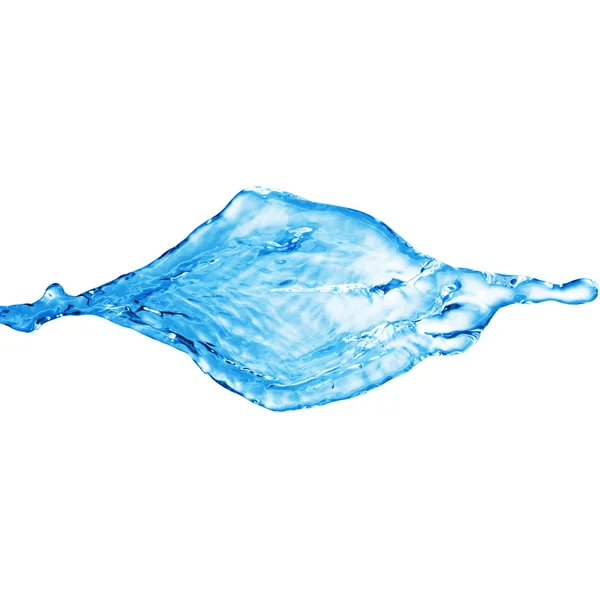 Blauwe waterplons geïsoleerd op witte achtergrond — Stockfoto