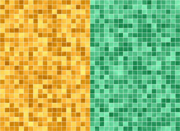 Nahtlose gelb-grüne Mosaik Hintergrund — Stockfoto