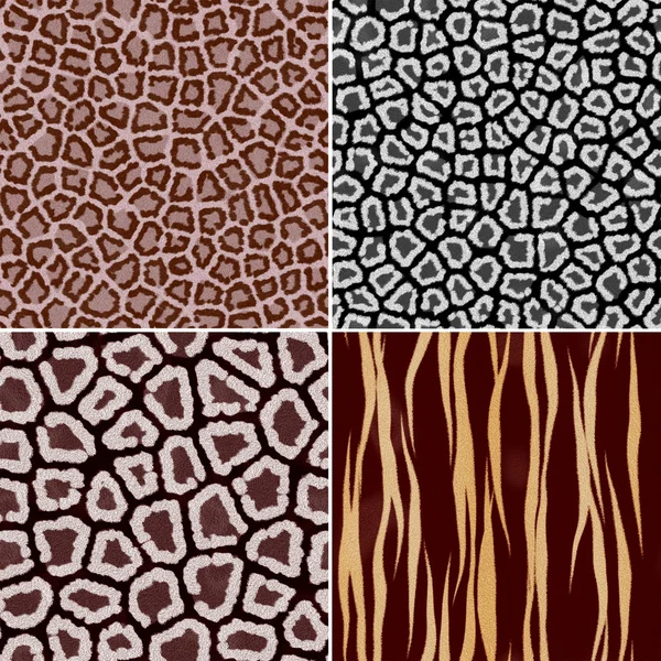 Abstrakte nahtlose Textur Leoparden-Tigerfell — Stockfoto