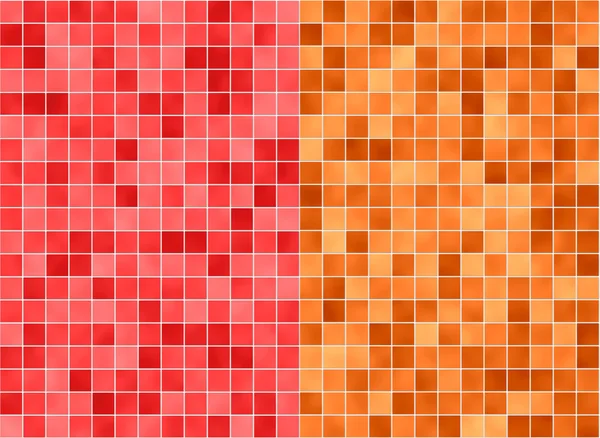 Безшовний червоний помаранчевий мозаїчний фон — стокове фото