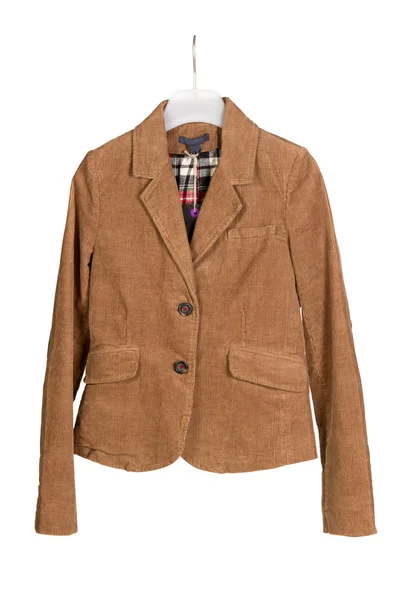 stock image Corduroy jacket with hanger