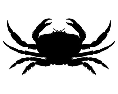 Crab Silhouette clipart