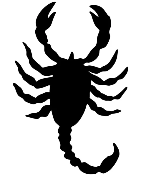 Skorpion sylwetka — Zdjęcie stockowe