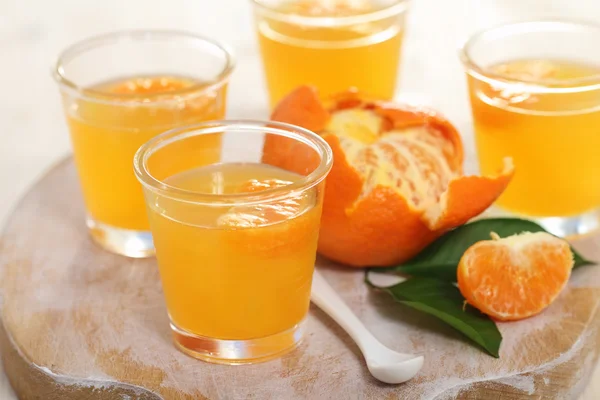 Mandarinkový ovocné želé — Stock fotografie