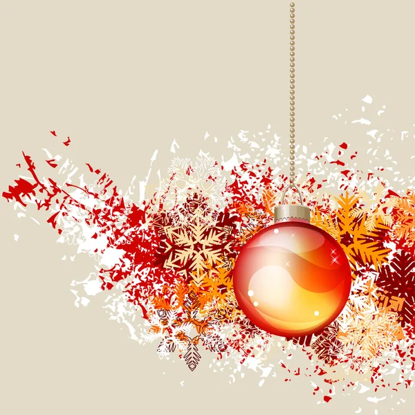 Balle de Noël suspendue — Image vectorielle