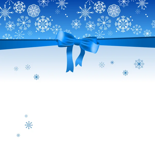 Hermoso fondo azul navidad — Vector de stock
