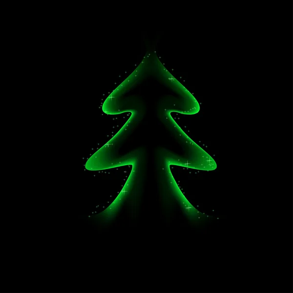 Stylized Christmas tree — Stock Vector