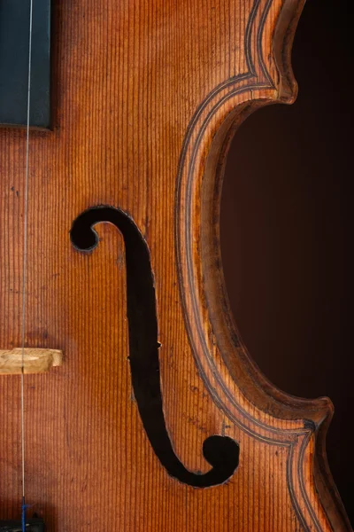 오래 된 바이올린 클로즈업 — 스톡 사진
