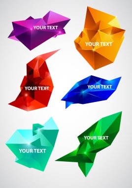 6 abstract modern banners. clipart