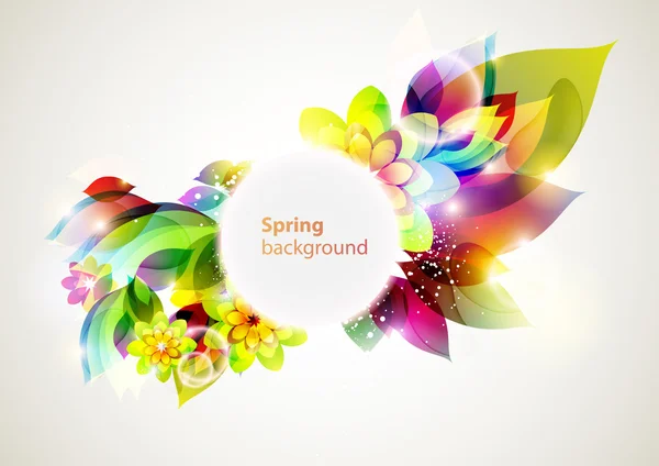 Bannière de fleur colorée — Image vectorielle