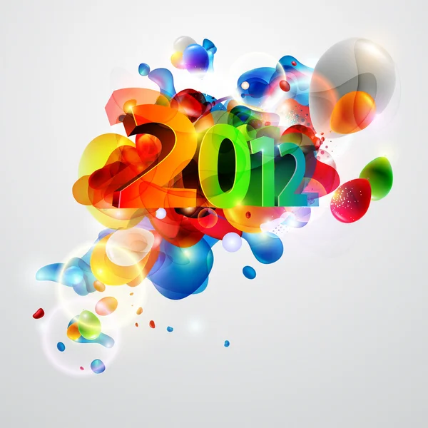 Año Nuevo 2012 — Vector de stock