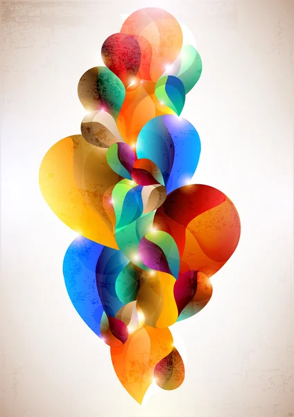 Bulles abstraites colorées . — Image vectorielle
