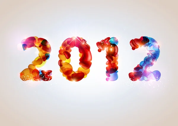 Año Nuevo 2012 — Vector de stock