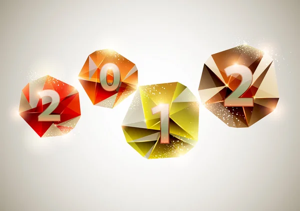 Nouvel An 2012 — Image vectorielle