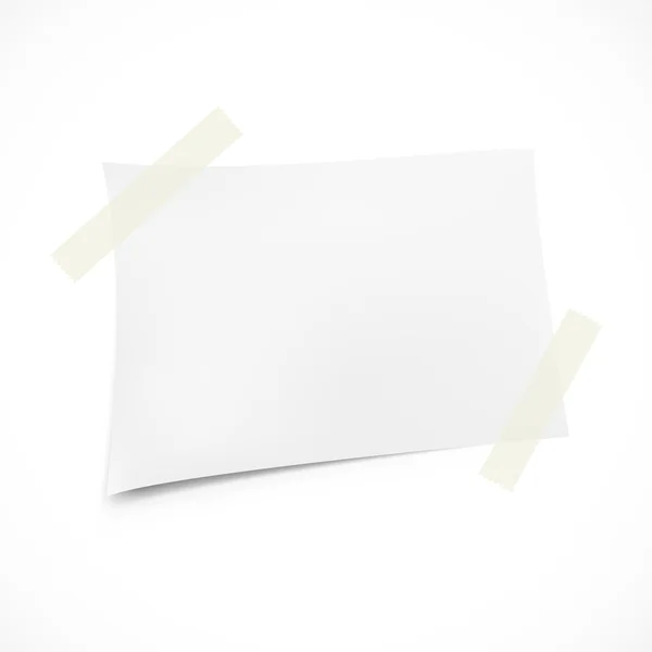 Papier à lettres réaliste — Image vectorielle