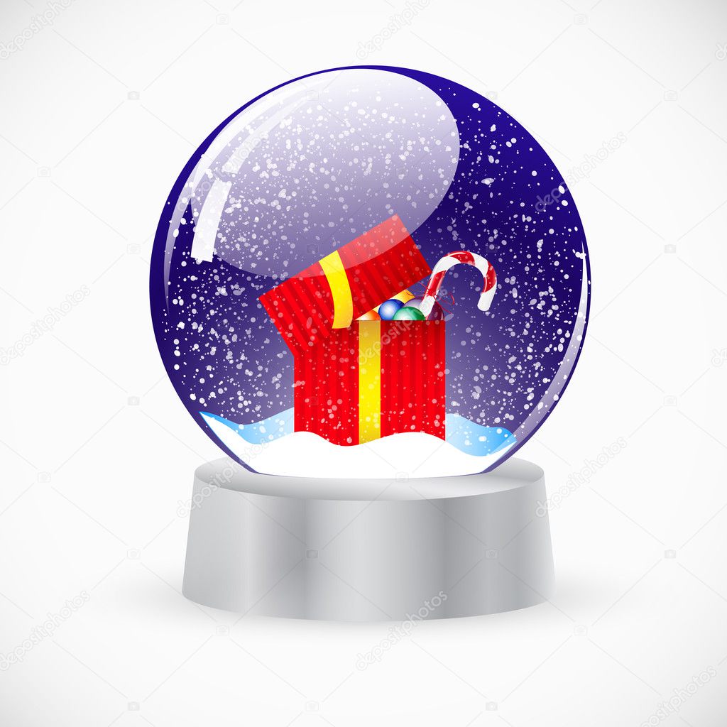 Christmas crystal snow ball