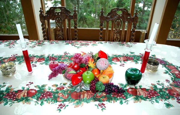 Christmas table setting. — Stock Photo, Image