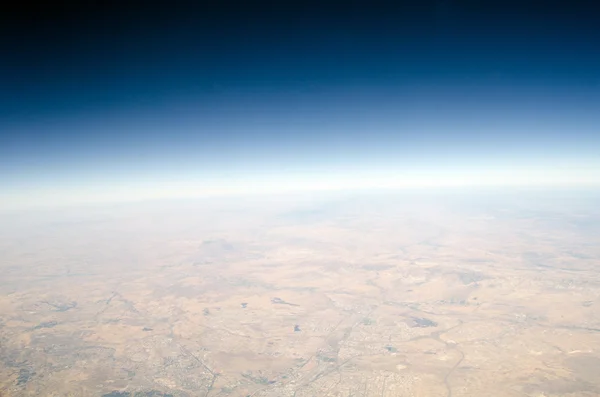 Высотный вид на Землю — стоковое фото