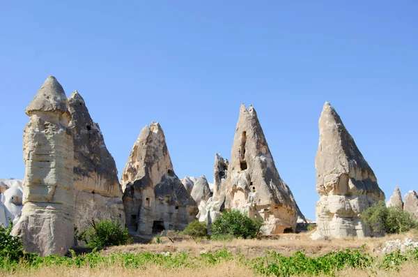 La formation de pierre spéciale de la dinde de cappadoce — Photo