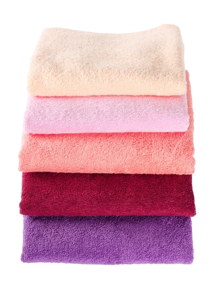 Gli asciugamani di colore combinati — Foto Stock