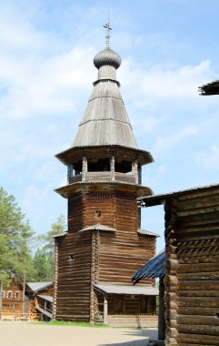 Wooden churches clipart