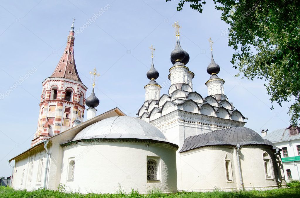 Ancient church in Suzdal. A gold ring of Russia