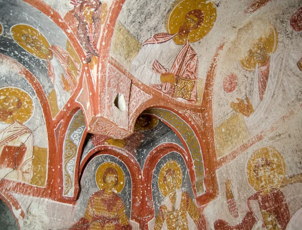 Gamla fresco i Kappadokien Turkiet — Stockfoto