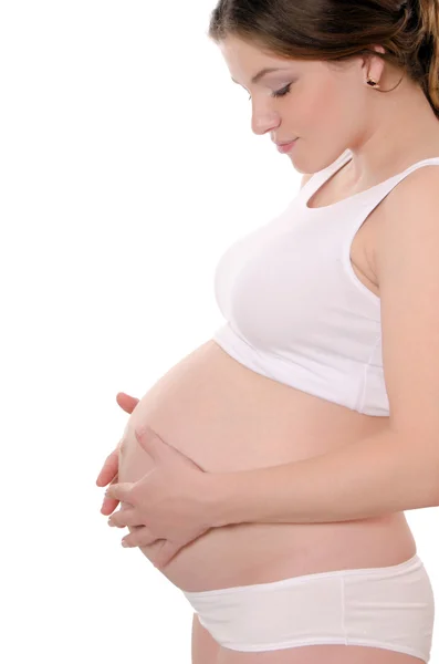 Беременная женщина — стоковое фото