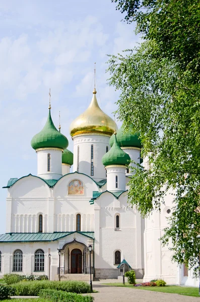 Starożytny Kościół w suzdal. Złoty pierścień Rosji — Zdjęcie stockowe