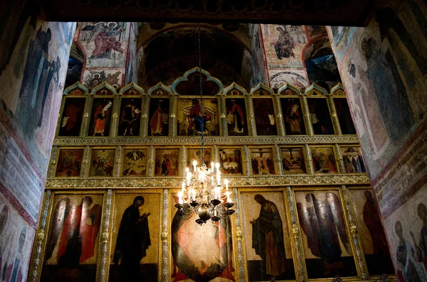 Interiér ruského ortodoxního kostela — Stock fotografie
