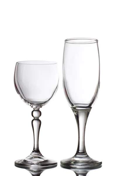 Склянка для вина ізольована на білому — стокове фото